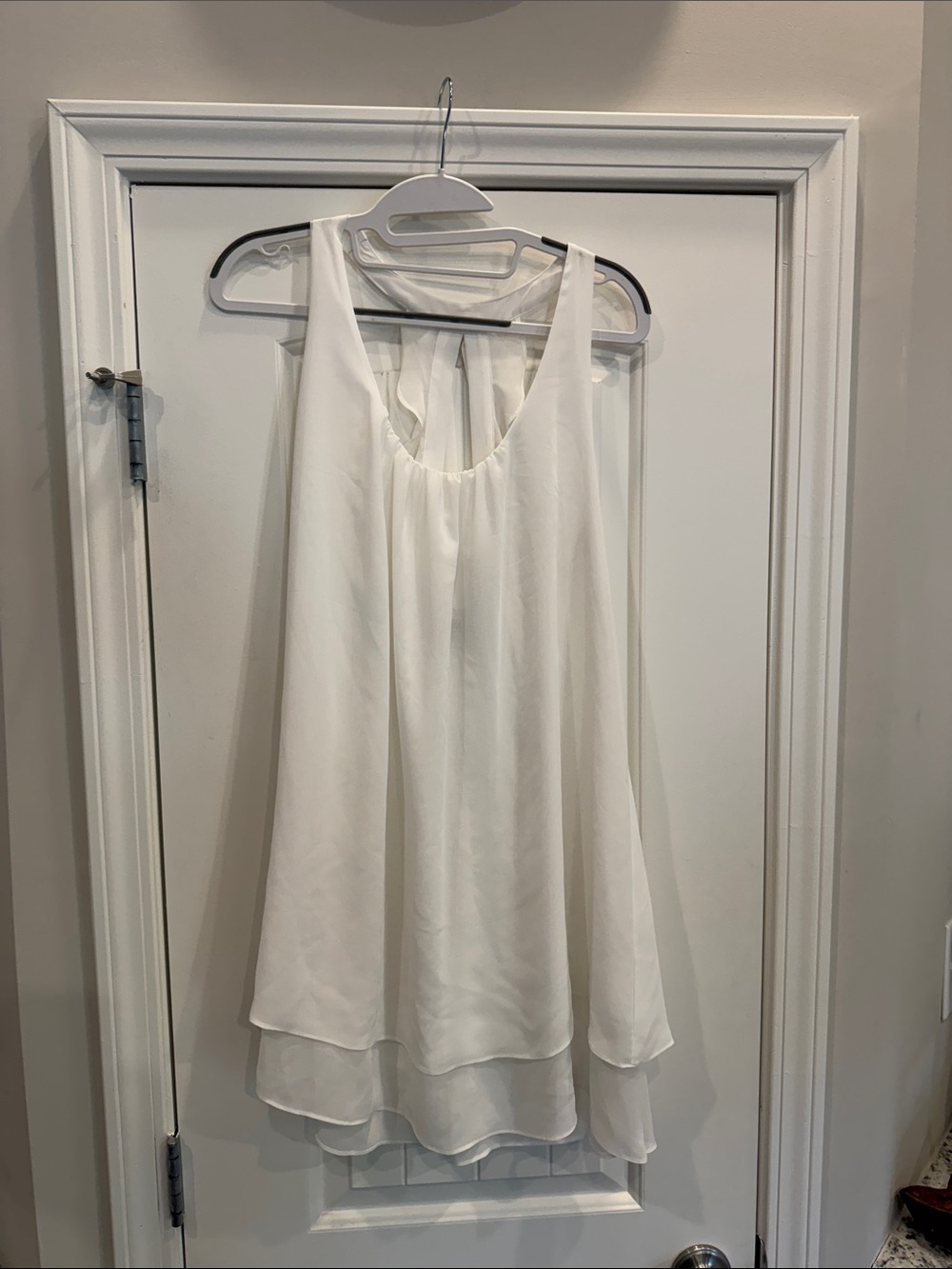 Elegant White Layered Tank Top
